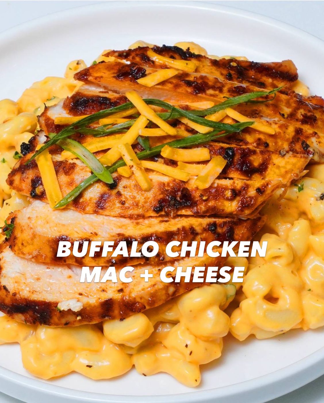 Buffalo chicken mac and cheese